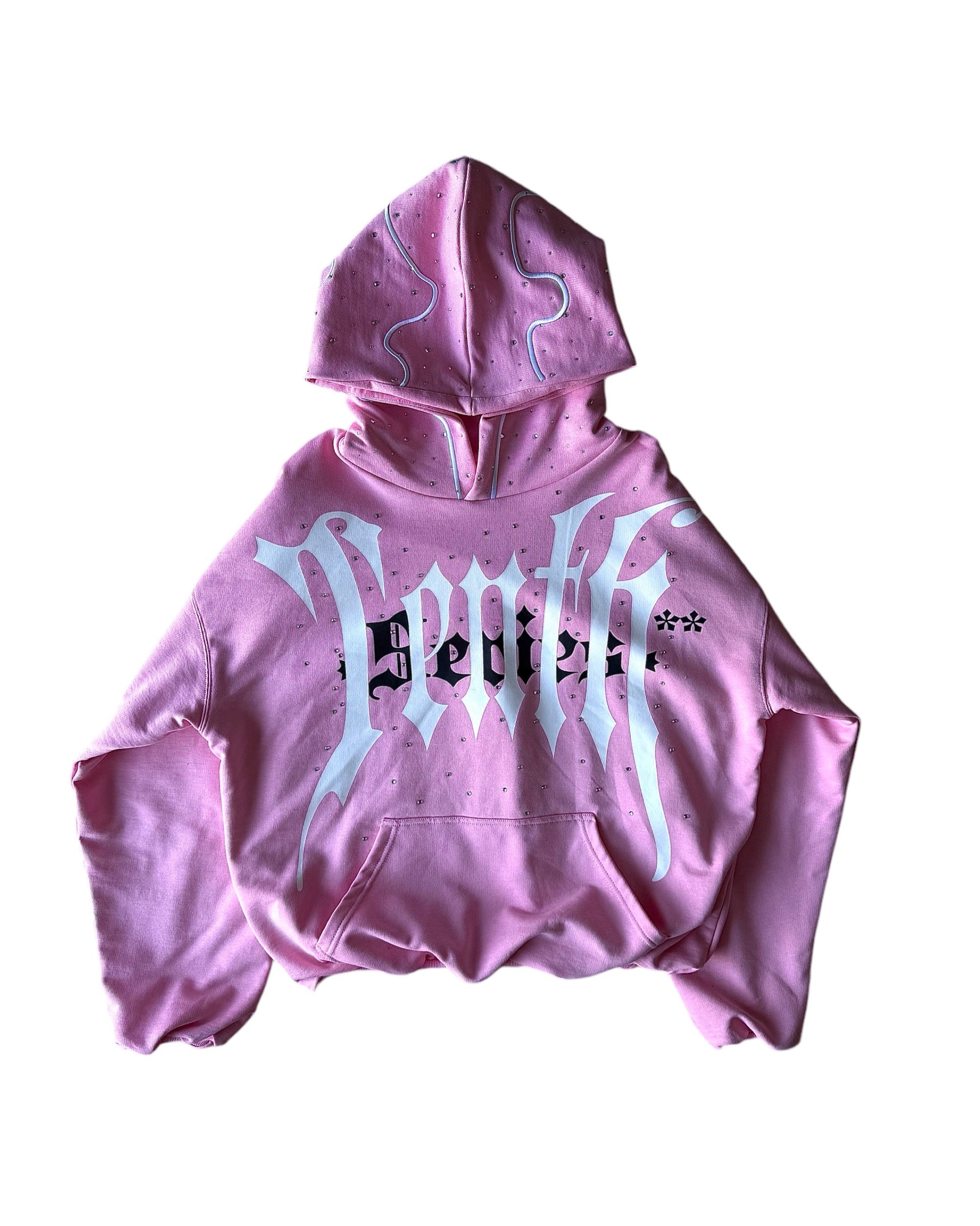 PINK IRONY HOODIE