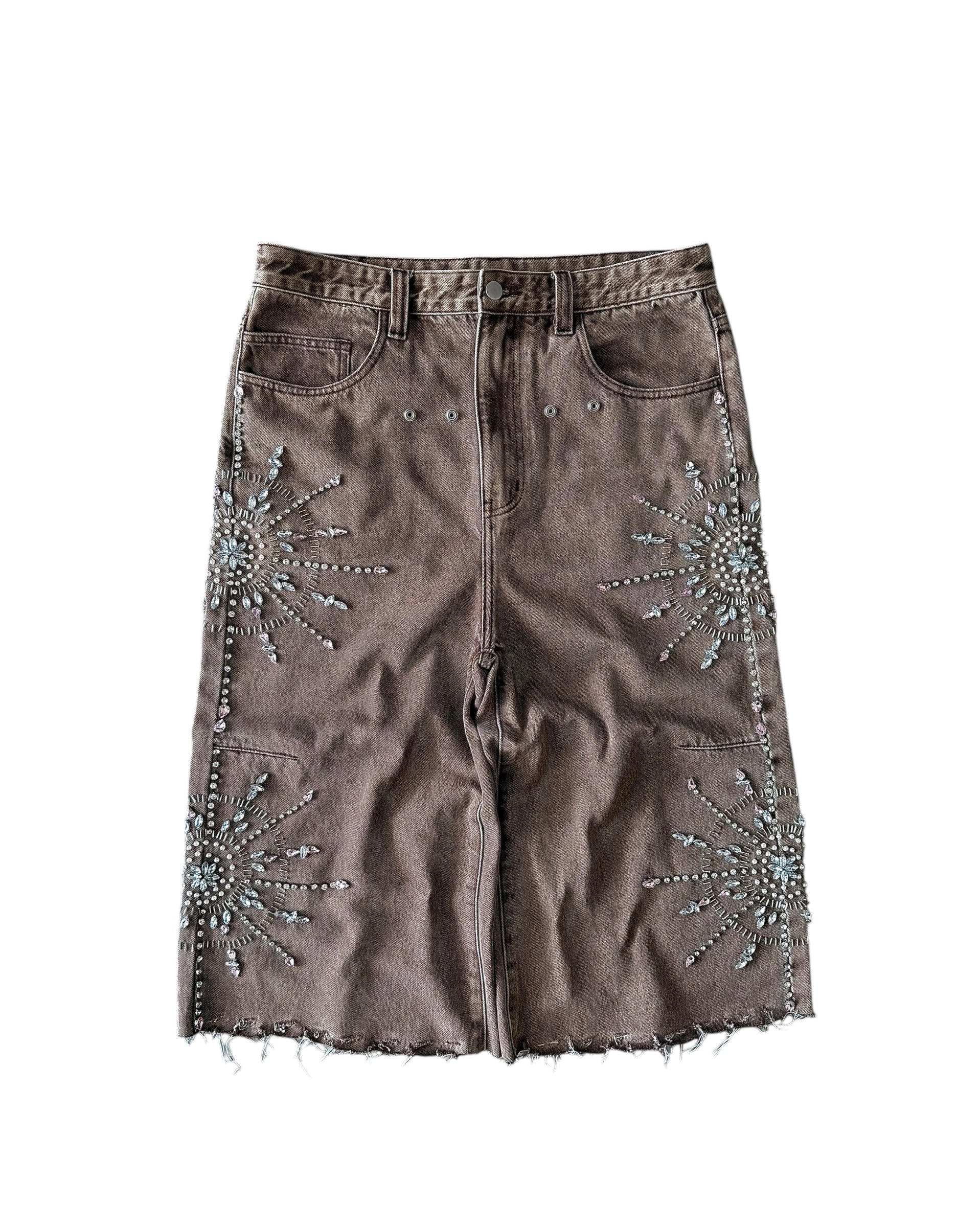 MONOGRAM MIRROR JORTS