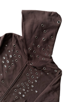 EYELET HOODIE