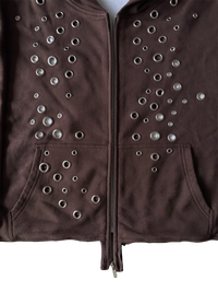 EYELET HOODIE