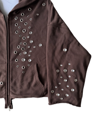 EYELET HOODIE