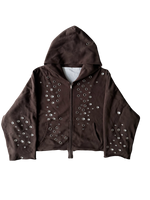 EYELET HOODIE